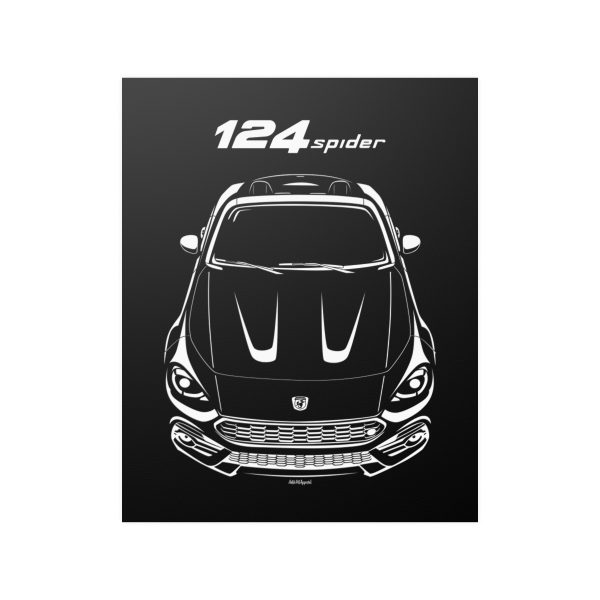 Abarth 124 Spider 2017-2020 Poster 16 x 20 inch by Auto Art Apparel