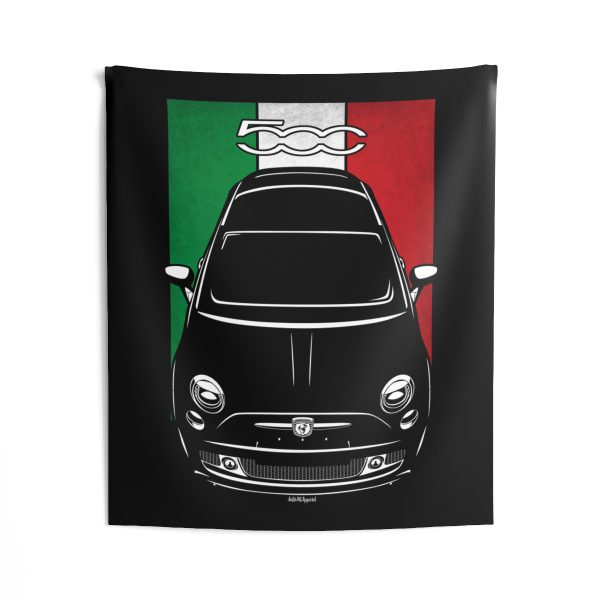 Abrath 500 EsseEsse Tapestry - Italy Flag Wall Art 50 x 60 inch by Auto Art Apparel