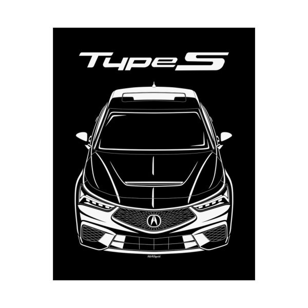 Acura Integra Type S 2023-2024 Poster 16 x 20 inch by Auto Art Apparel