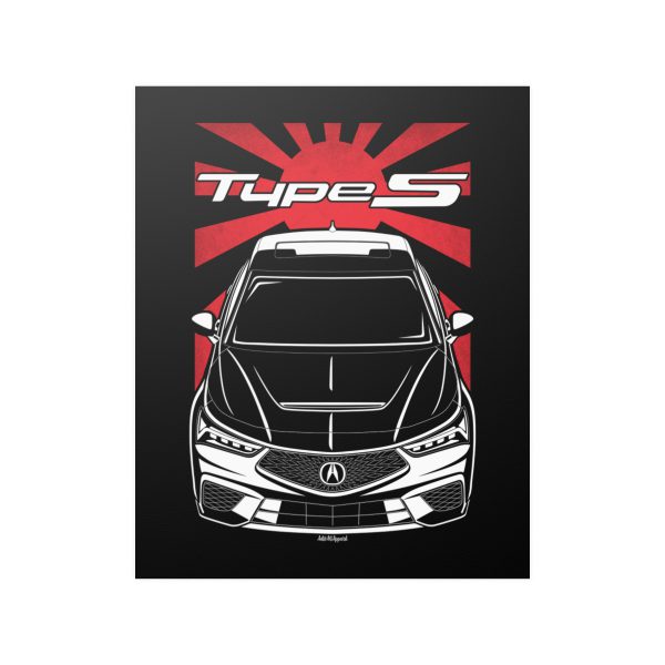 Acura Integra Type S 2023-2024 Poster - JDM Print 16 x 20 inch by Auto Art Apparel
