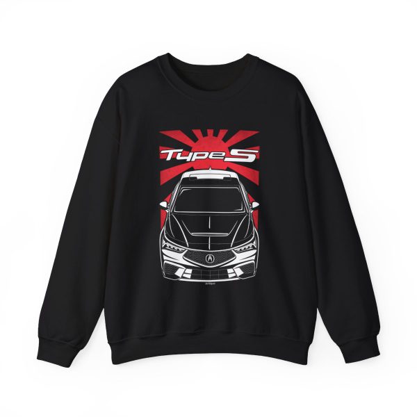 Acura Integra Type S 2023-2024 Sweatshirt - JDM Crewneck Black by Auto Art Apparel