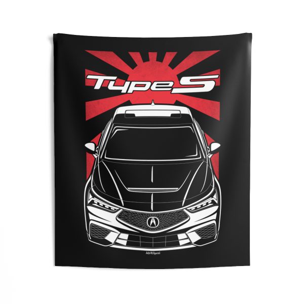 Acura Integra Type S 2023-2024 Tapestry - JDM Wall Art 50 x 60 inch by Auto Art Apparel