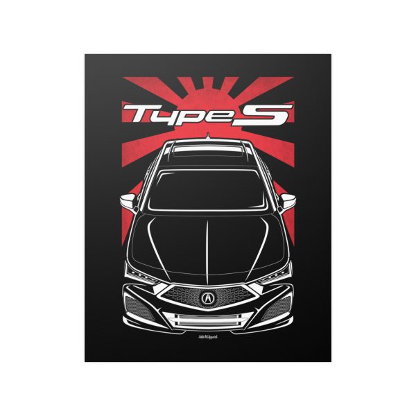 Acura TLX Type S 2021-2023 Poster - JDM Print 16 x 20 inch by Auto Art Apparel
