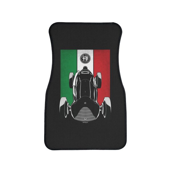 Alfa Romeo 158 Alfetta Car Mat - Italy Flag Floor Mats Front Carpet Floor Mats by Auto Art Apparel