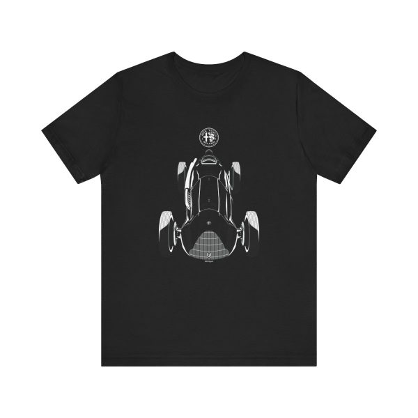 Alfa Romeo 158 Alfetta T-shirt Black by Auto Art Apparel