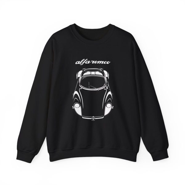 Alfa Romeo 33 Stradale 1968-1969 Crewneck Sweatshirt Black by Auto Art Apparel