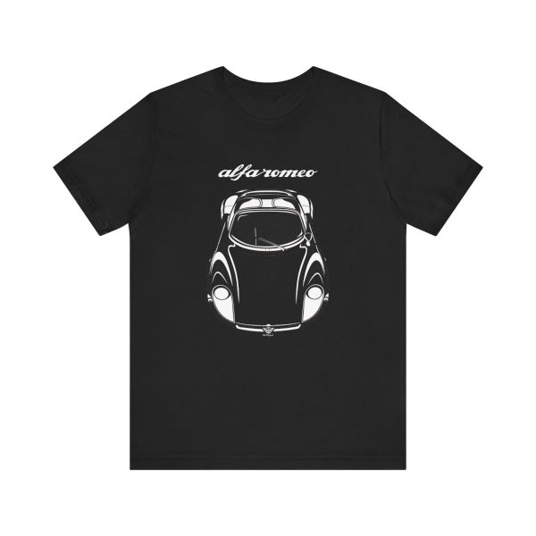 Alfa Romeo 33 Stradale 1968-1969 T-shirt Black by Auto Art Apparel