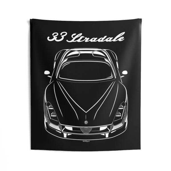 Alfa Romeo 33 Stradale 2025 Tapestry 50 x 60 inch by Auto Art Apparel