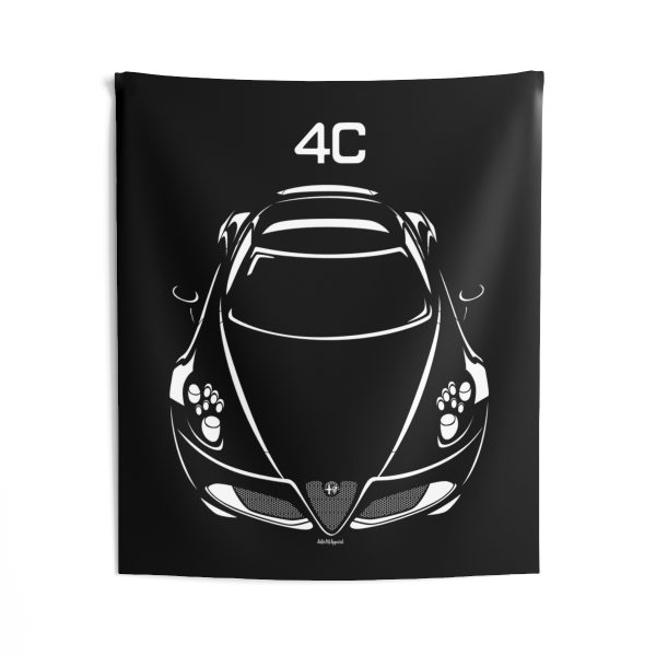 Alfa Romeo 4C Tapestry 50 x 60 inch by Auto Art Apparel