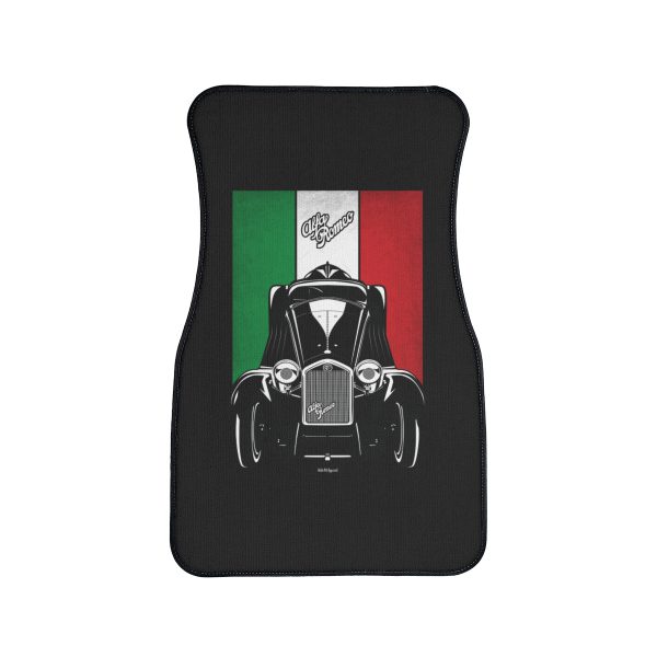 Alfa Romeo 8C 2300 Spider Car Mat - Italy Flag Floor Mats Front Carpet Floor Mats by Auto Art Apparel