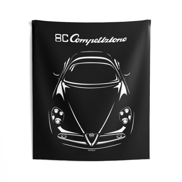 Alfa Romeo 8C Competizione Tapestry 50 x 60 inch by Auto Art Apparel