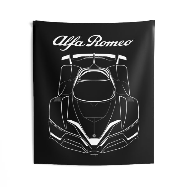 Alfa Romeo 8C R Tazio Tapestry 50 x 60 inch by Auto Art Apparel