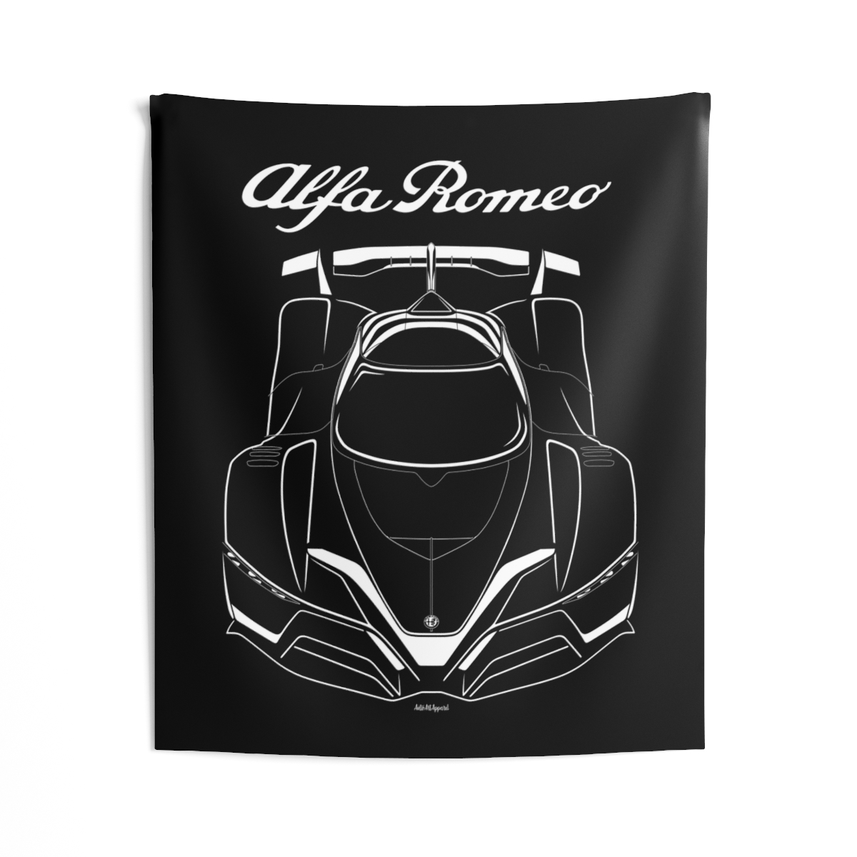 Alfa Romeo 8C R Tazio Tapestry 50 x 60 inch by Auto Art Apparel
