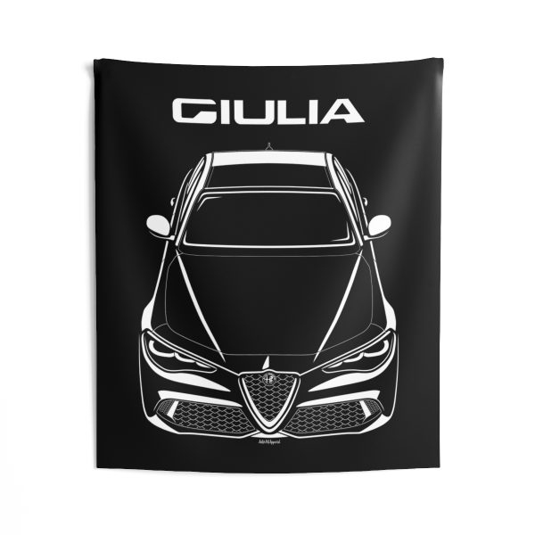 Alfa Romeo Giulia 2023-2024 Tapestry 50 x 60 inch by Auto Art Apparel