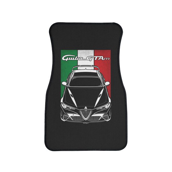 Alfa Romeo Giulia GTAm Car Mat - Italy Flag Floor Mats Front Carpet Floor Mats by Auto Art Apparel