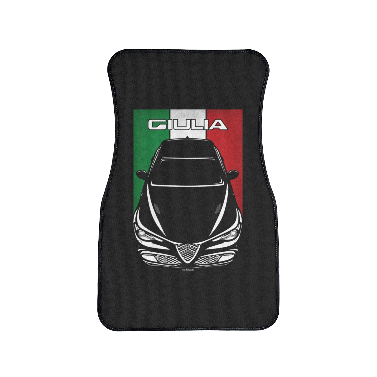 Alfa Romeo Giulia Quadrifoglio Car Mat - Italy Flag Floor Mats Front Carpet Floor Mats by Auto Art Apparel