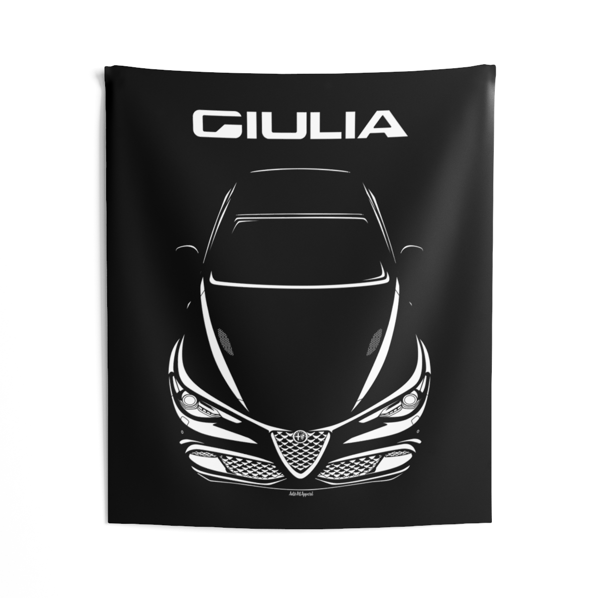 Alfa Romeo Giulia Quadrifoglio Tapestry 50 x 60 inch by Auto Art Apparel