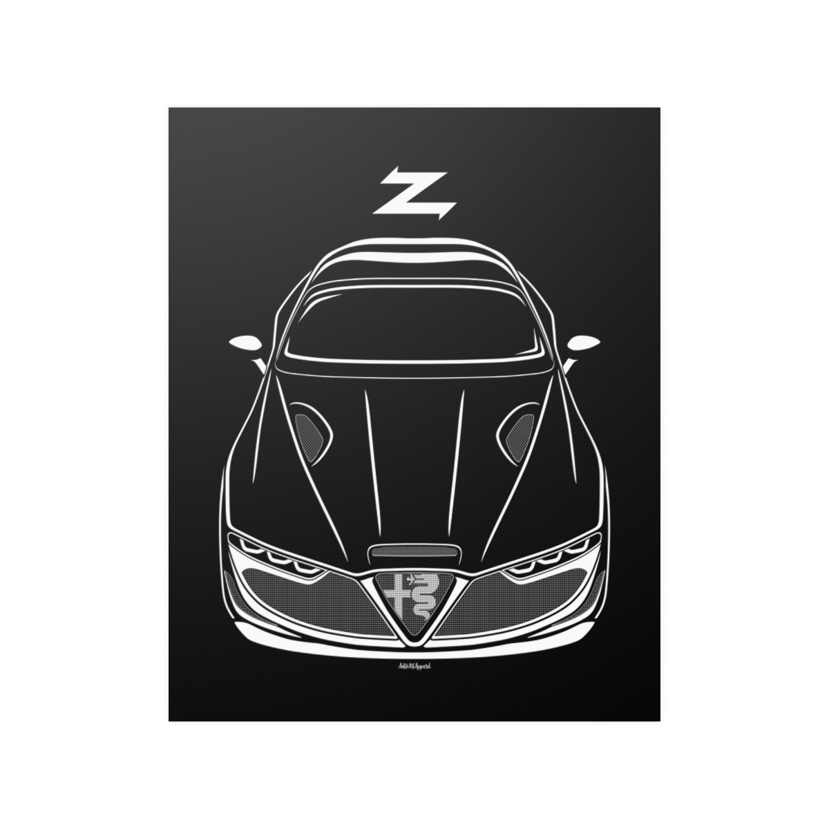 Alfa Romeo Giulia SWB Zagato Poster 16 x 20 inch by Auto Art Apparel