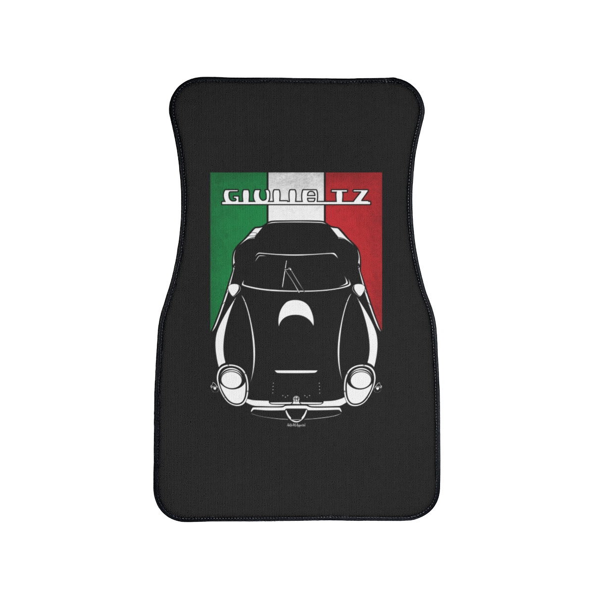 Alfa Romeo Giulia TZ2 Car Mat - Italy Flag Floor Mats Front Carpet Floor Mats by Auto Art Apparel