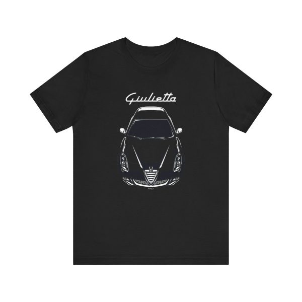 Alfa Romeo Giulietta 2011-2012 T-shirt Black by Auto Art Apparel