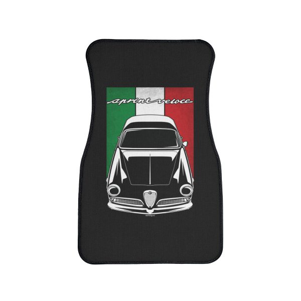 Alfa Romeo Giulietta Sprint Veloce 1954-1958 Car Mat - Italy Flag Floor Mats Front Carpet Floor Mats by Auto Art Apparel