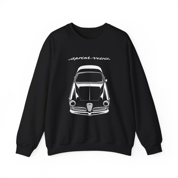 Alfa Romeo Giulietta Sprint Veloce 1954-1958 Crewneck Sweatshirt 16 x 20 inch by Auto Art Apparel