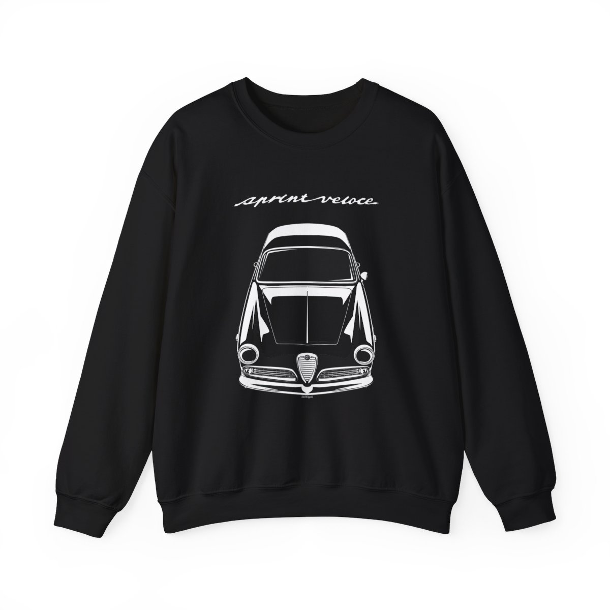 Alfa Romeo Giulietta Sprint Veloce 1954-1958 Crewneck Sweatshirt 16 x 20 inch by Auto Art Apparel