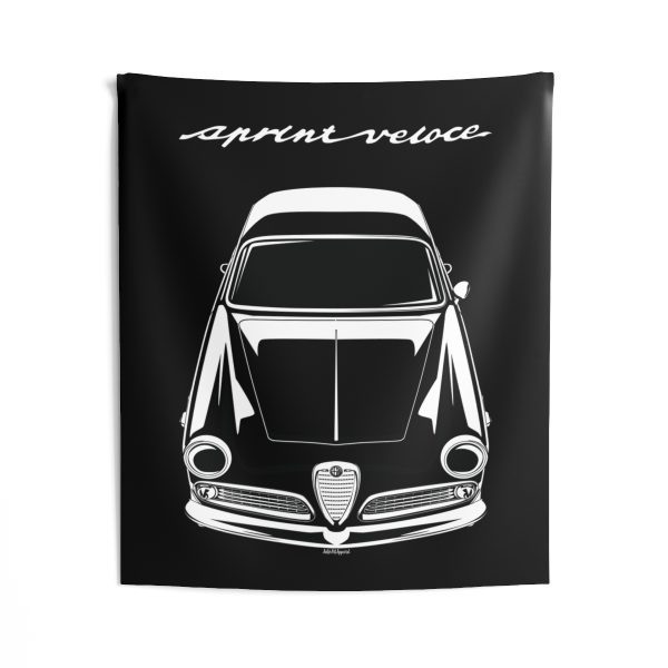Alfa Romeo Giulietta Sprint Veloce 1954-1958 Tapestry 50 x 60 inch by Auto Art Apparel