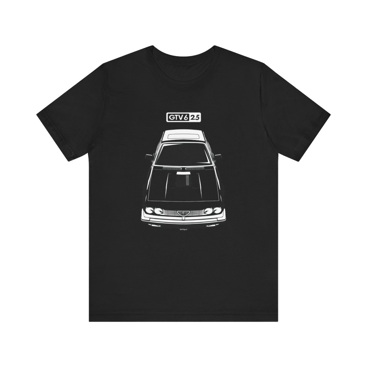 Alfa Romeo GTV 6 T-shirt Black by Auto Art Apparel