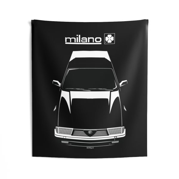 Alfa Romeo Milano Quadrifoglio Verde Tapestry 50 x 60 inch by Auto Art Apparel