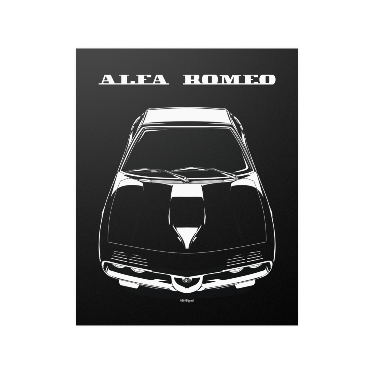 Alfa Romeo Montreal Poster 16 x 20 inch by Auto Art Apparel