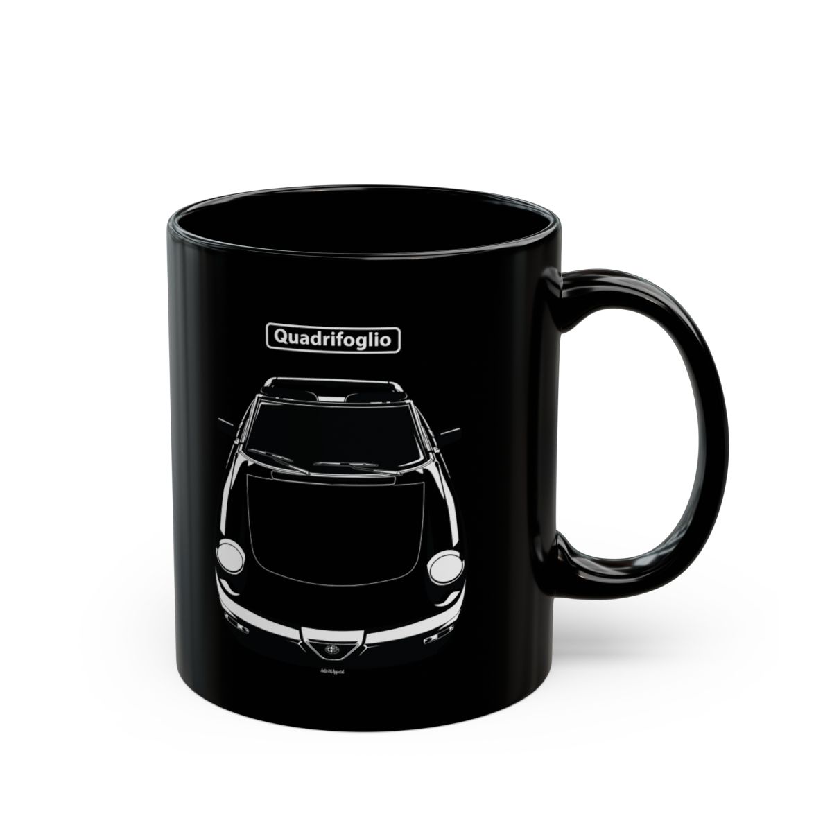 Alfa Romeo Quadrifoglio Mug 11 oz by Auto Art Apparel