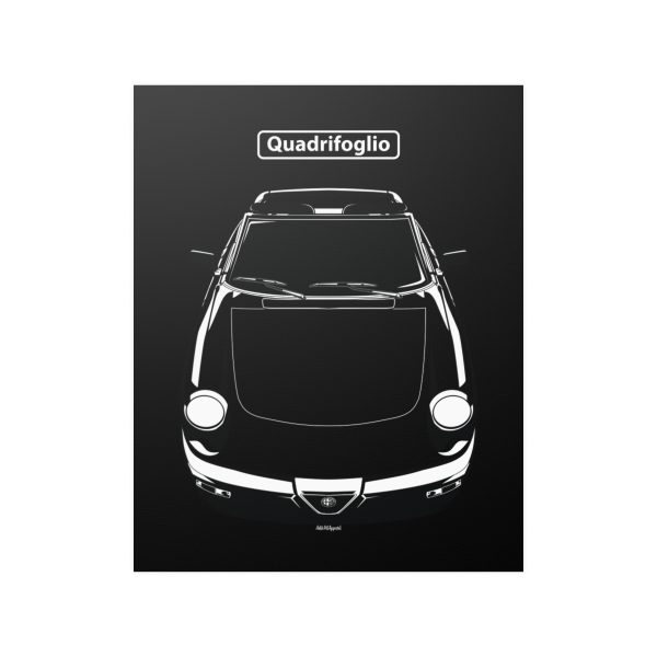 Alfa Romeo Quadrifoglio Poster 16 x 20 inch by Auto Art Apparel