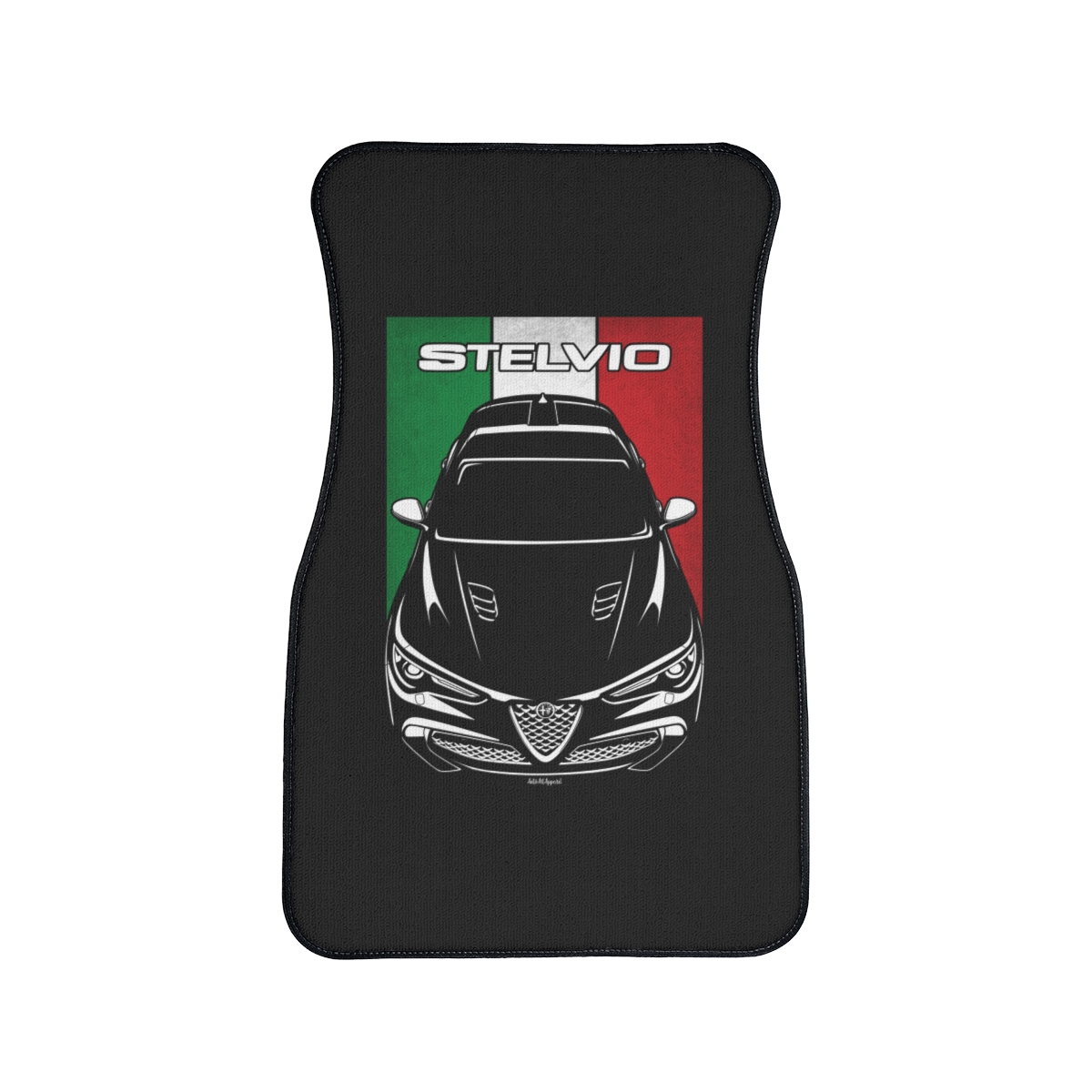 Alfa Romeo Stelvio 2017-2022 Car Mat - Italy Flag Floor Mats Front Carpet Floor Mats by Auto Art Apparel