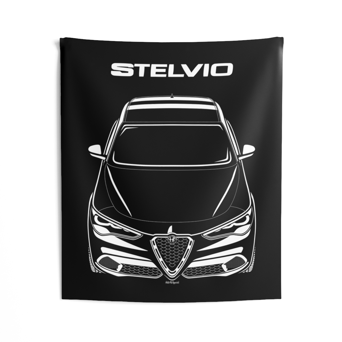 Alfa Romeo Stelvio 2023-2024 Tapestry 50 x 60 inch by Auto Art Apparel