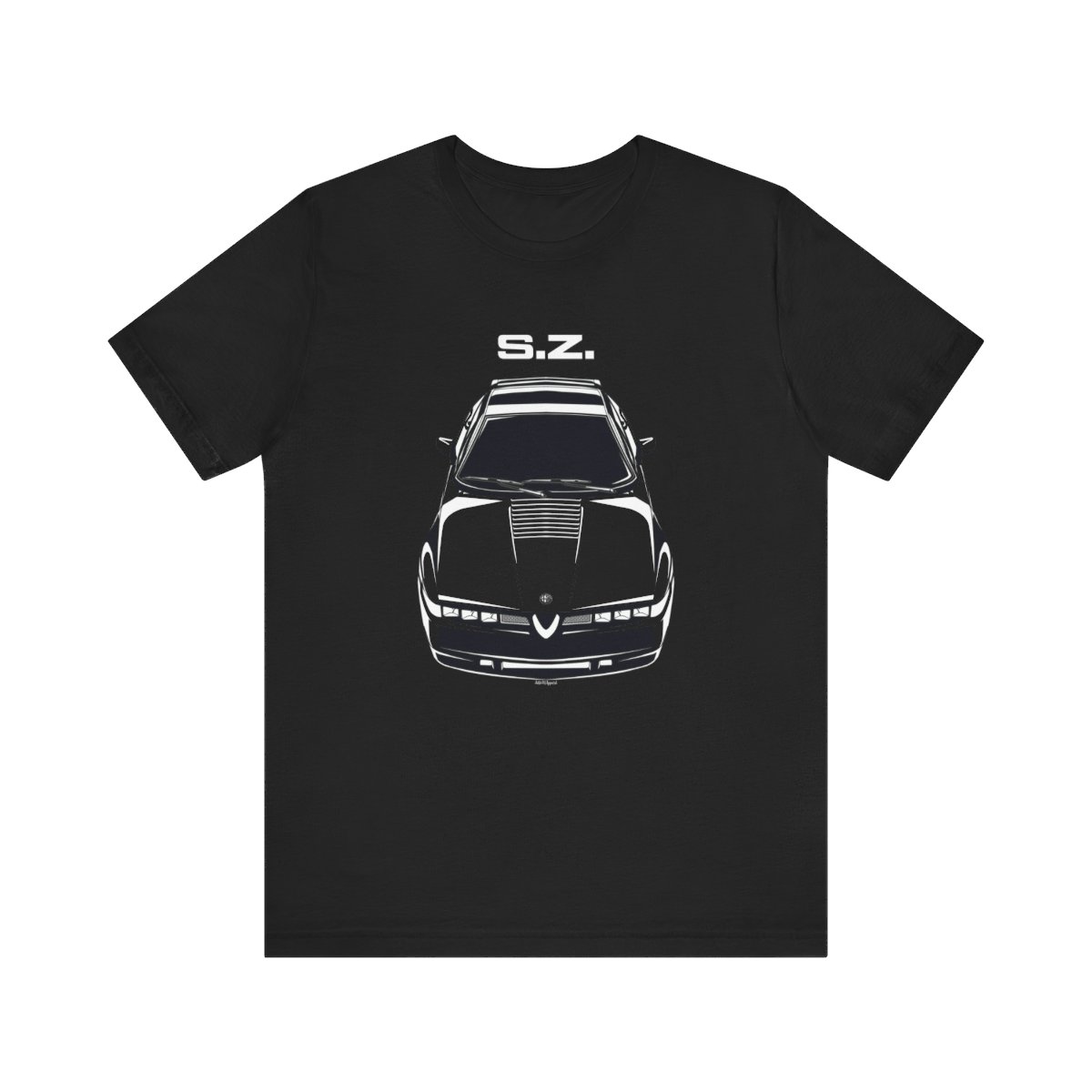 Alfa Romeo SZ Sprint Zagato 1990 T-shirt 16 x 20 inch by Auto Art Apparel
