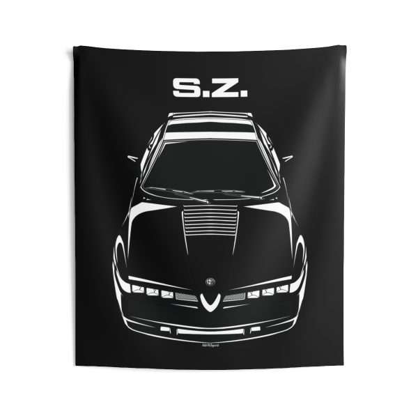 Alfa Romeo SZ Sprint Zagato 1990 Tapestry 50 x 60 inch by Auto Art Apparel