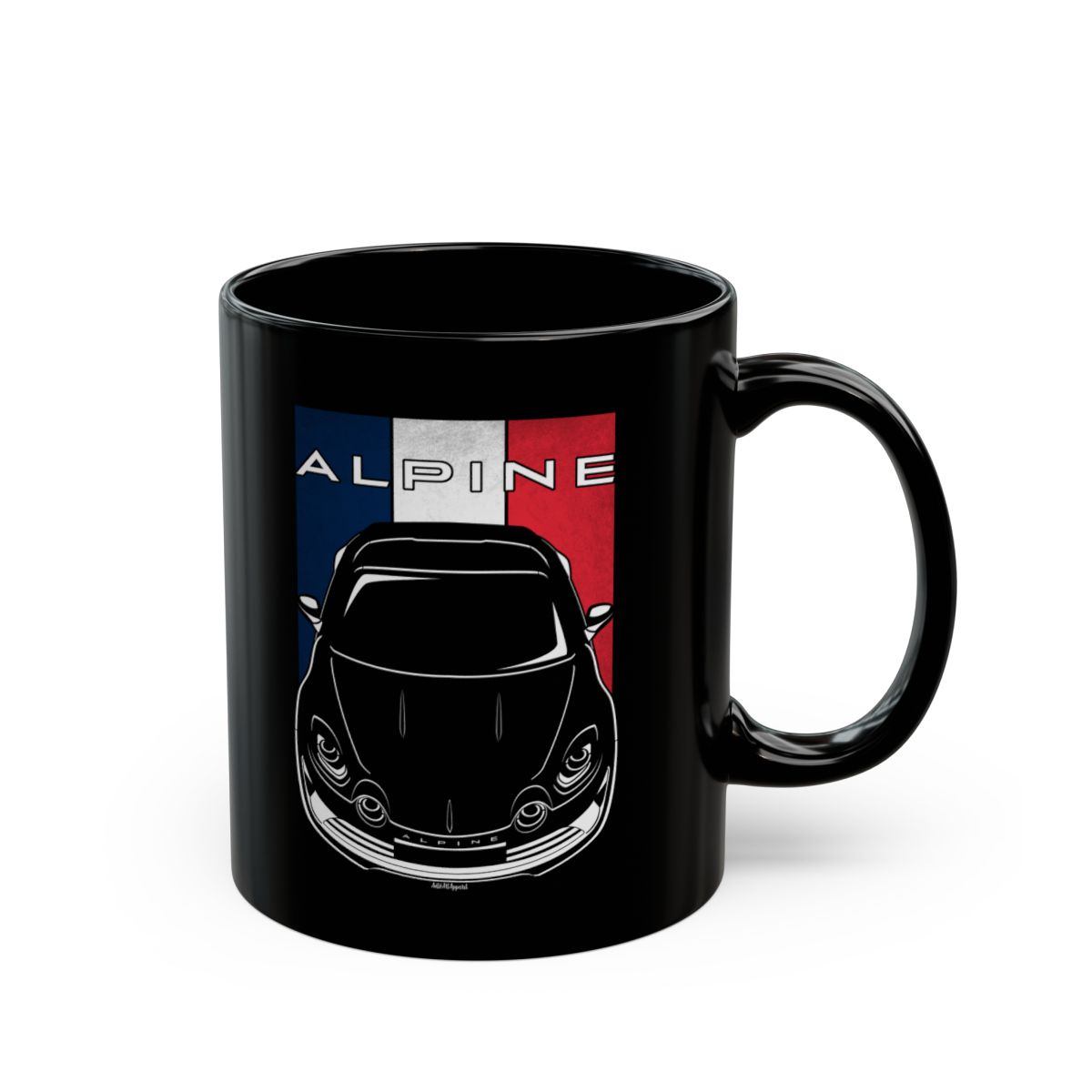 Alpaine A110 2017 2024 Mug - France Flag Coffee Mug 11 oz by Auto Art Apparel