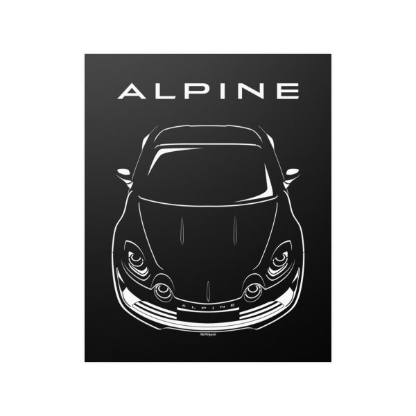 Alpaine A110 2017-2024 Poster 16 x 20 inch by Auto Art Apparel