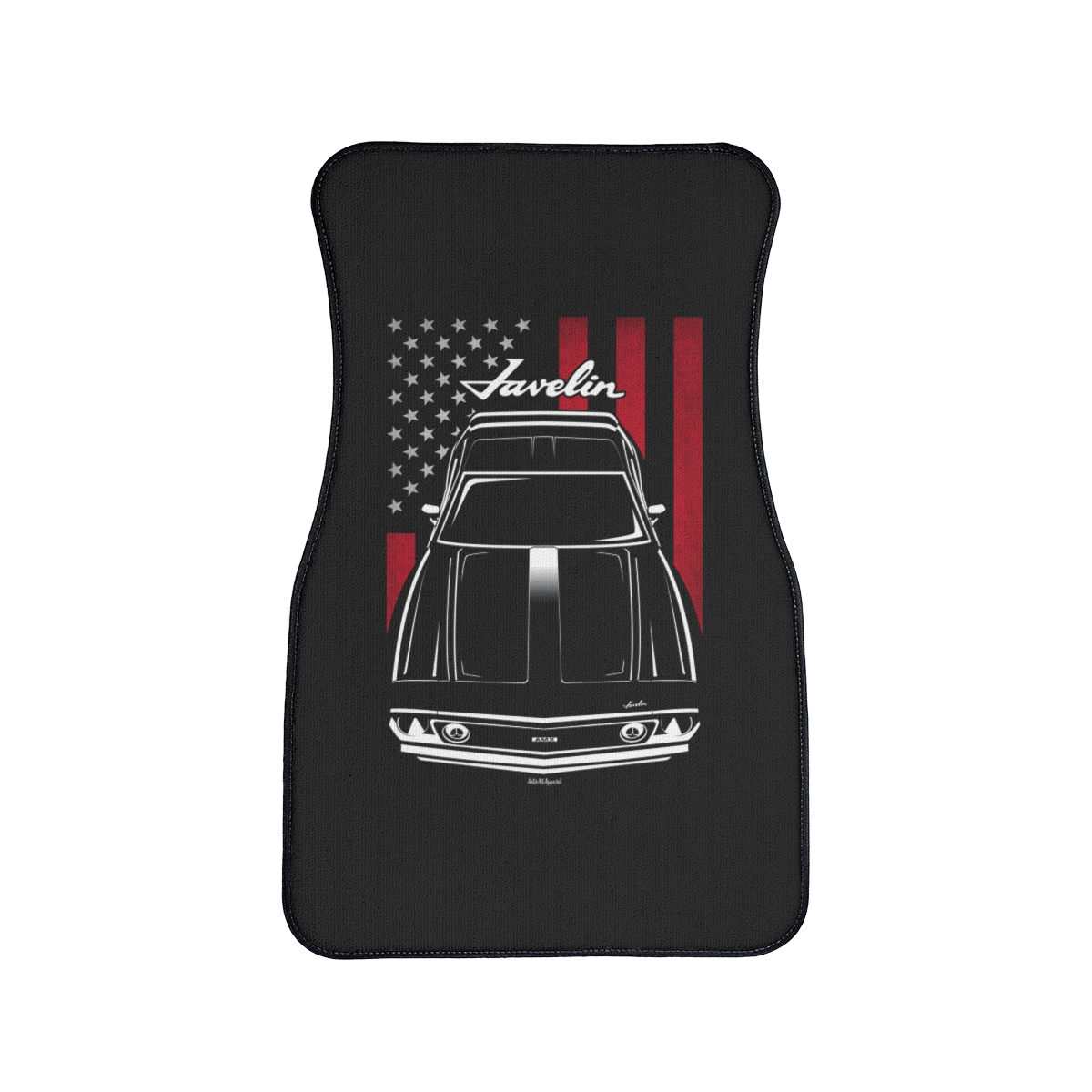 AMC Javelin AMX Car Mat - US Flag Floor Mats Front Carpet Floor Mats by Auto Art Apparel