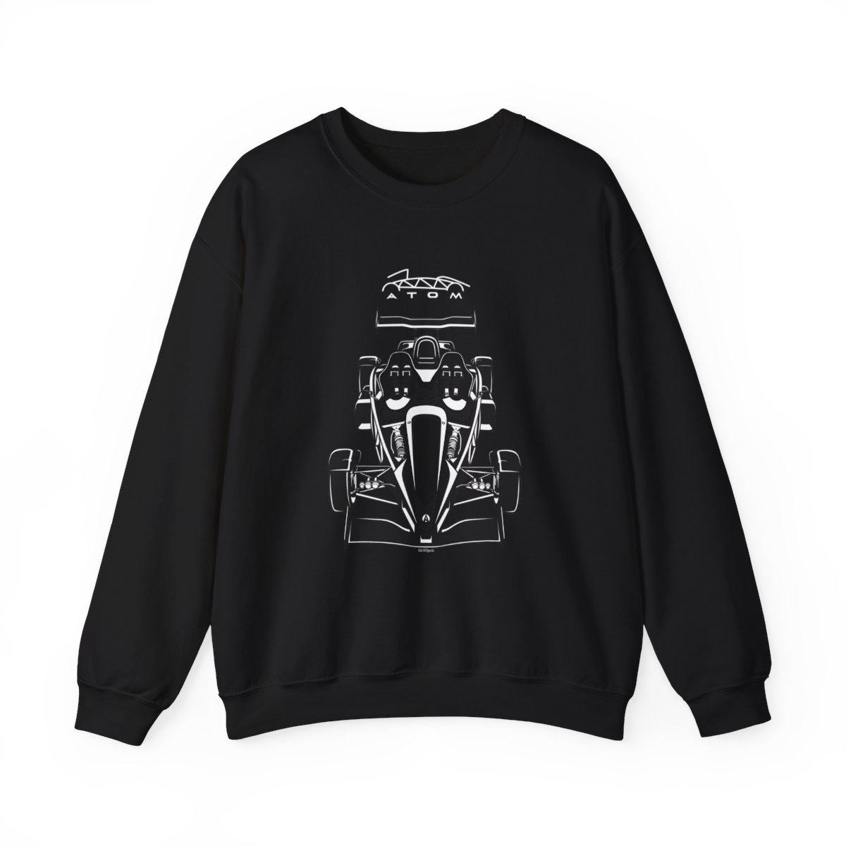Ariel Atom 500 V8 Crewneck Sweatshirt Black by Auto Art Apparel