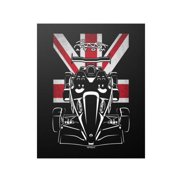 Ariel Atom 500 V8 Poster - UK Flag Print 16 x 20 inch by Auto Art Apparel