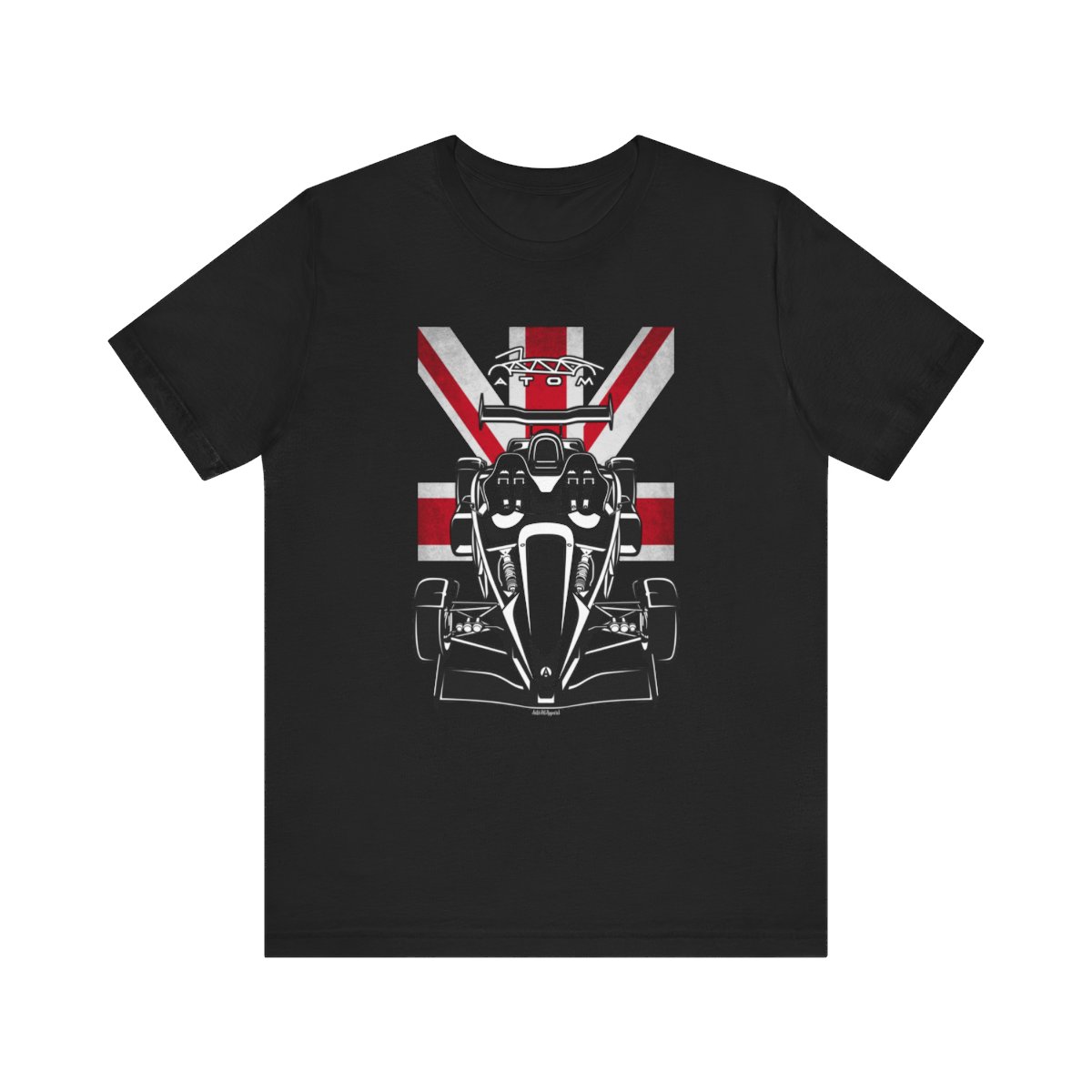 Ariel Atom 500 V8 T-shirt - UK Flag Shirt by Auto Art Apparel