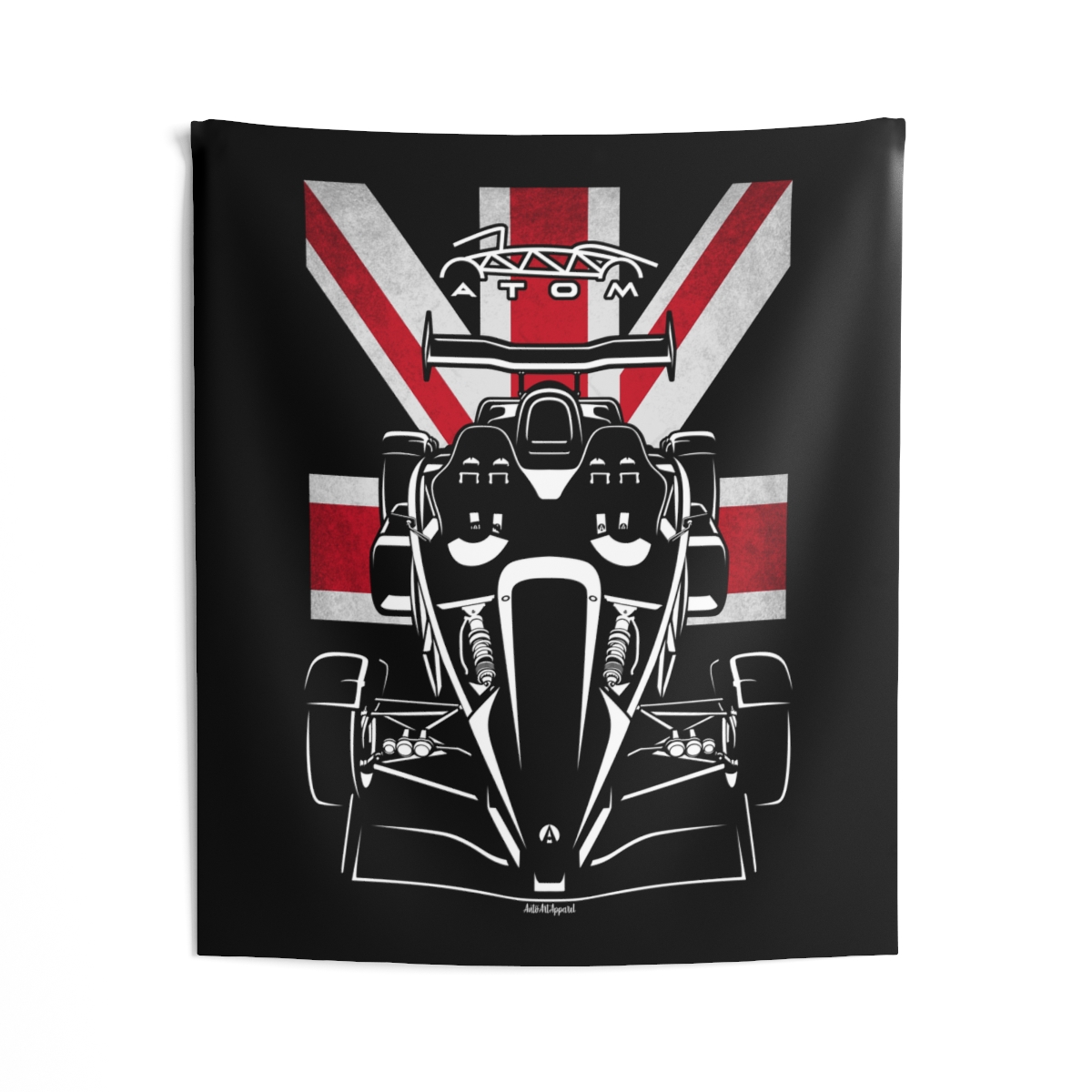 Ariel Atom 500 V8 Tapestry - UK Flag Wall Art 50 x 60 inch by Auto Art Apparel