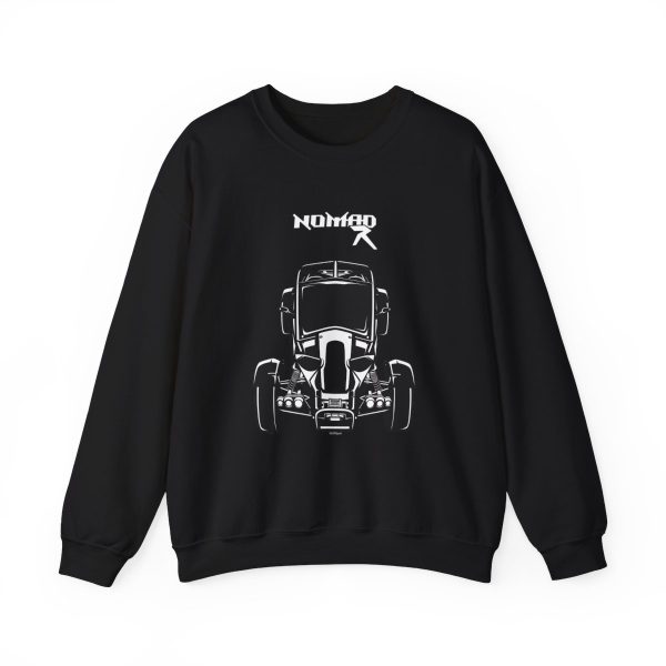 Ariel Nomad R Crewneck Sweatshirt Black by Auto Art Apparel