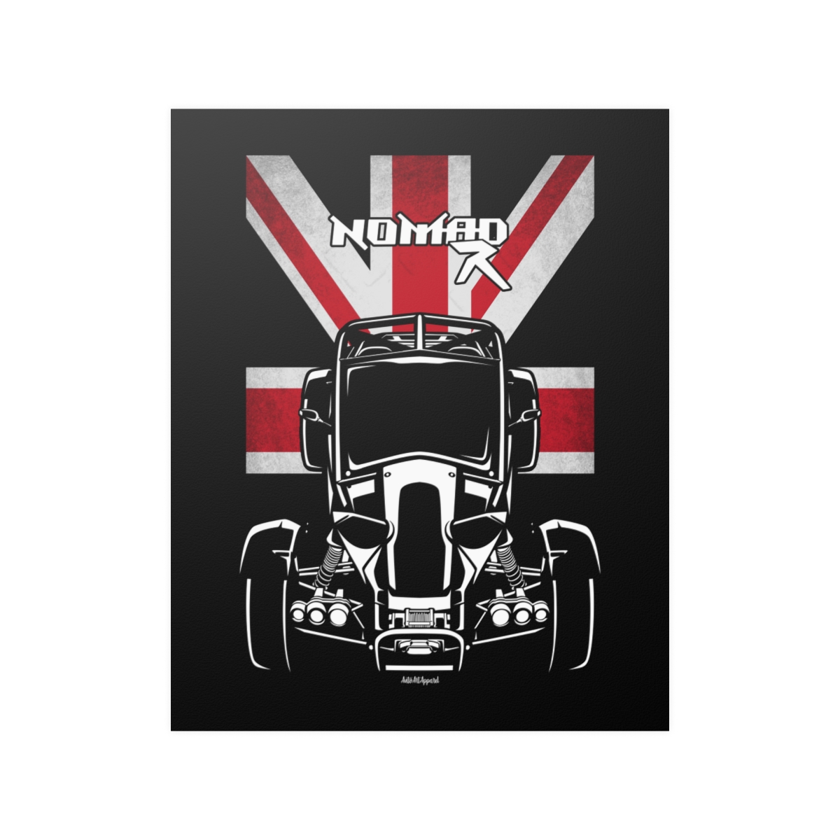 Ariel Nomad R Poster - UK Flag Print 16 x 20 inch by Auto Art Apparel