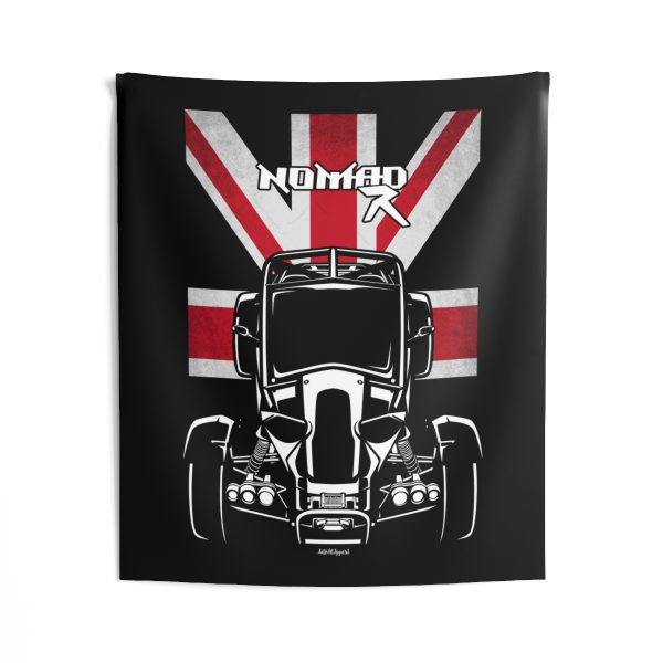 Ariel Nomad R Tapestry - UK Flag Wall Art 50 x 60 inch by Auto Art Apparel
