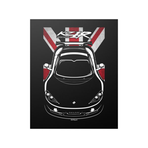 Ascari KZ1R Poster - UK Flag Print 16 x 20 inch by Auto Art Apparel