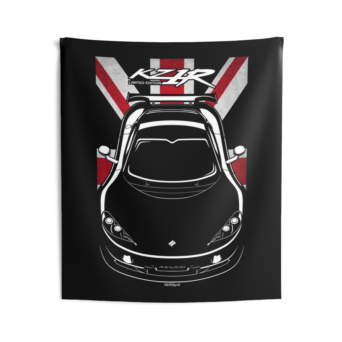 Ascari KZ1R Tapestry - UK Flag Wall Art 50 x 60 inch by Auto Art Apparel