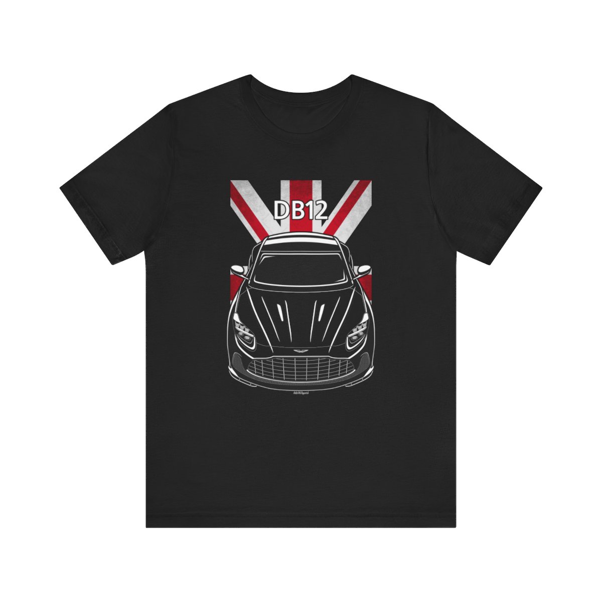 Aston Martin DB12 T-shirt - UK Flag Shirt by Auto Art Apparel
